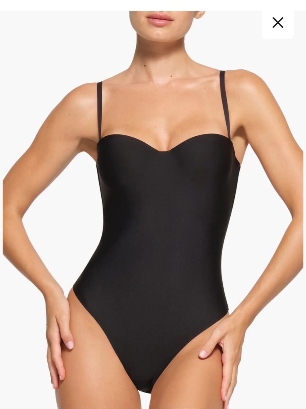 Skims Moulded Underwire Ultimate Push Up Thong Bodysuit Size XS NWT